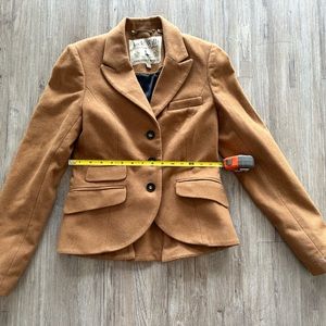 Jack Wills Wool Jacket Brown Women’s Size 6